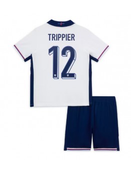 England Kieran Trippier #12 Replika Hemmakläder Barn EM 2024 Kortärmad (+ byxor)